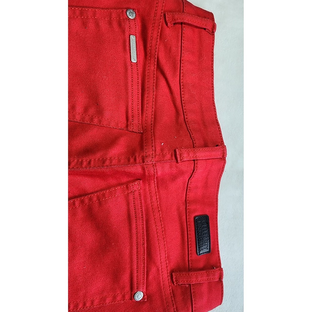 Celebrity Pink Girls Skinny Jeans Tango Red Size 12 CK5820F57 Slim Fit Pants - Picture 6 of 7